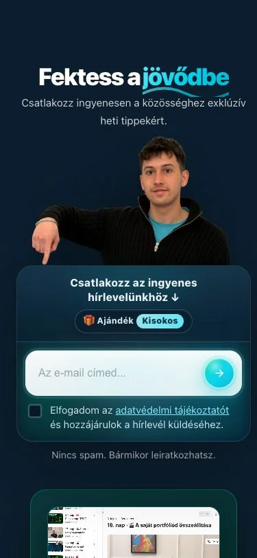 Vas Levi főoldala telefonon